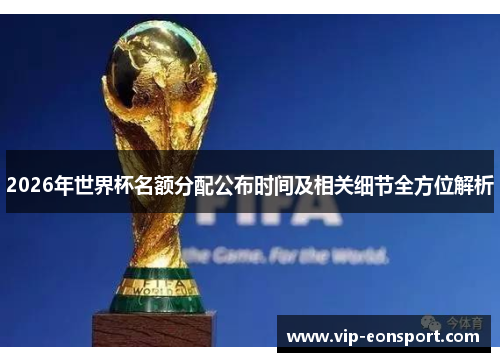 2026年世界杯名额分配公布时间及相关细节全方位解析