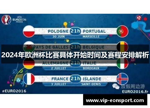 2024年欧洲杯比赛具体开始时间及赛程安排解析
